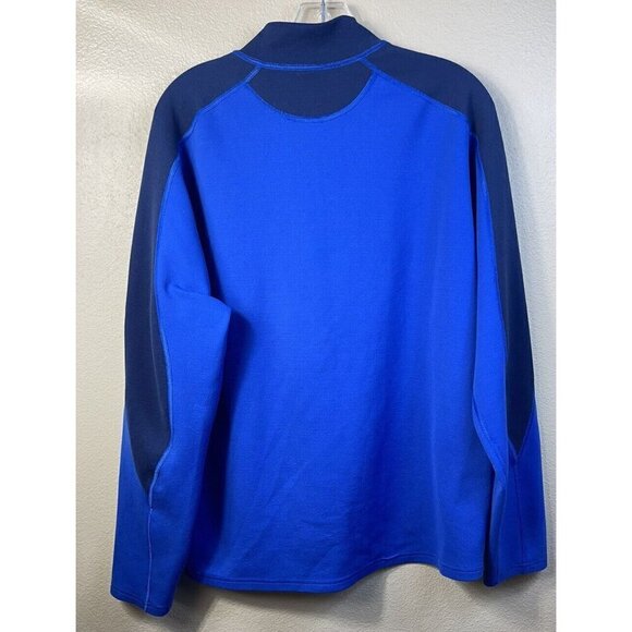 Patagonia Men's Axuwool Zip-T Blue Size L Half Zip Pullover Mock Neck #38220 - Picture 2 of 8